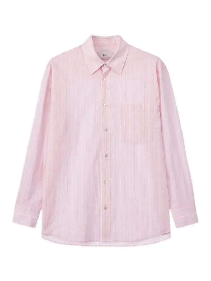 Camicia in cotone a righe Color Carne E Neutri