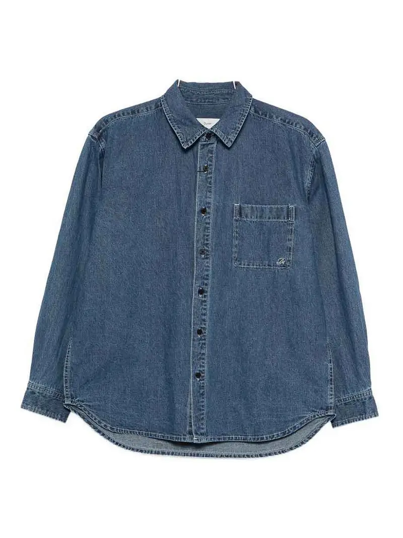 Camicia in cotone denim Blu