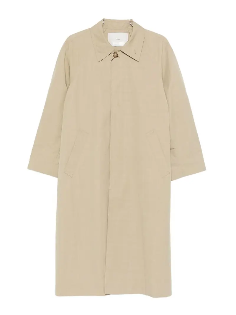 Cappotto in misto cotone Marrone Chiaro