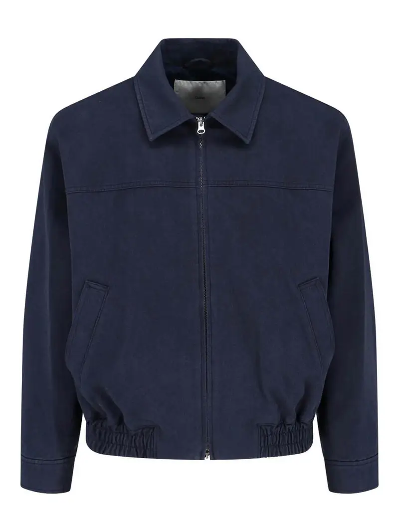 Giacca bomber con cerniera Blu