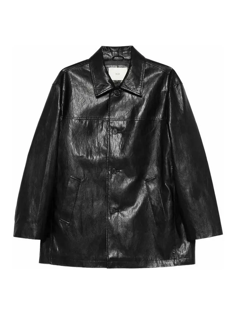 Giacca in pelle vegana Nero