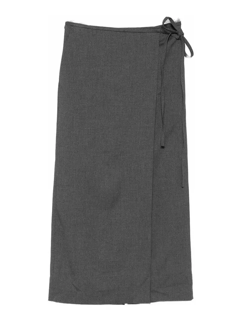 Gonna midi a portafoglio Grigio