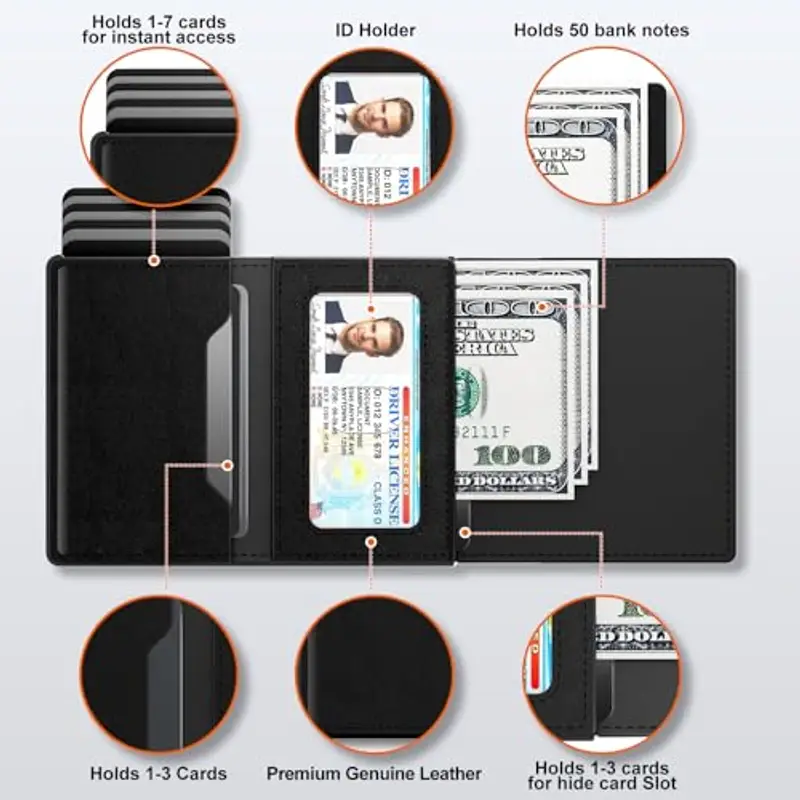 Dwnkove Portamonete Uomo Nero 1600030 miniatura 3