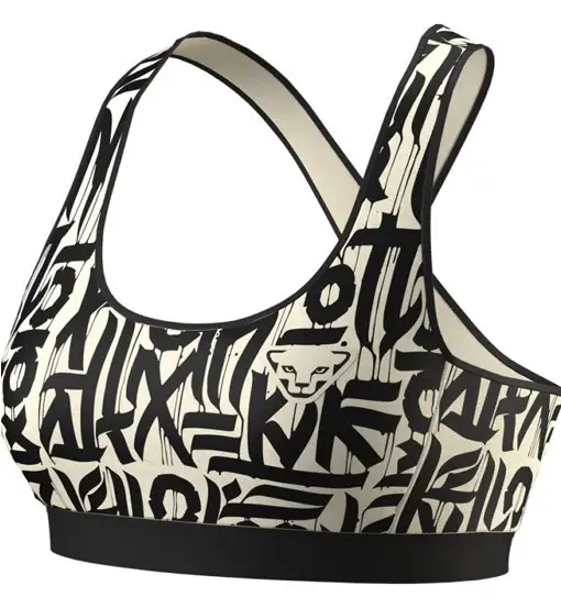 Alpine Graphic W - reggiseno sportivo alto sostegno - donna Dark White