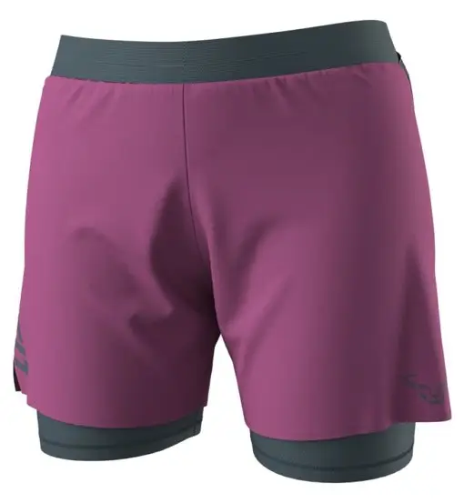 Alpine Pro 2/1 W - pantaloni trail running - donna Dark Pink