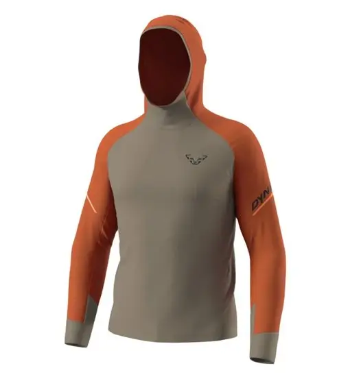 Alpine S Hooded M - maglia a maniche lunghe - uomo Brown