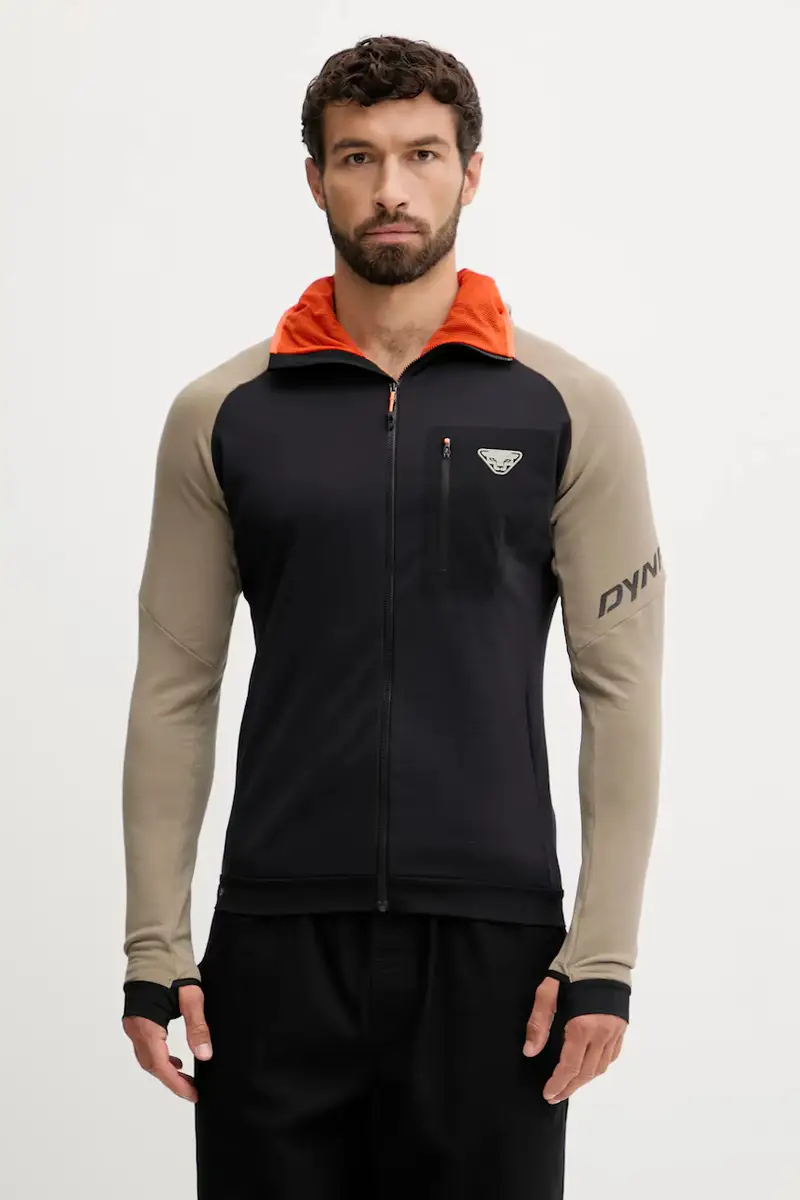 felpa da sport Radical Polartec colore verde con cappuccio 08.0000071122 Nero