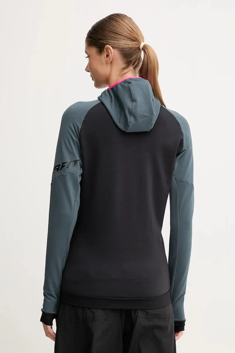 felpa da sport Radical Polartec colore verde con cappuccio 08.0000071123 Nero miniatura 3