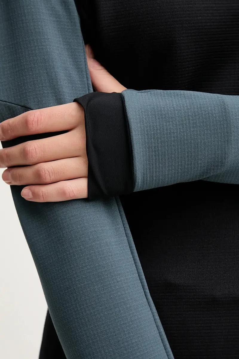 felpa da sport Radical Polartec colore verde con cappuccio 08.0000071123 Nero miniatura 5