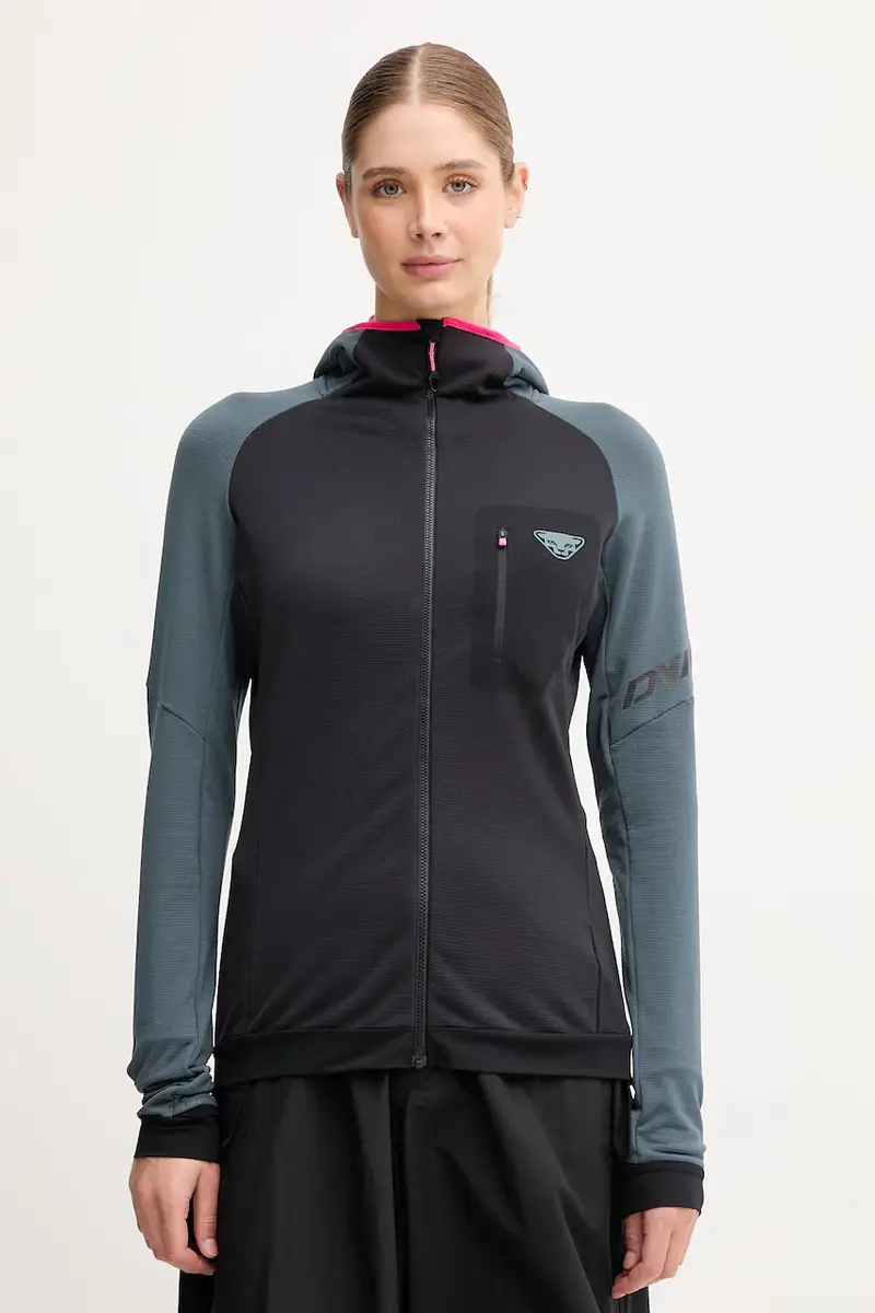 felpa da sport Radical Polartec colore verde con cappuccio 08.0000071123 Nero