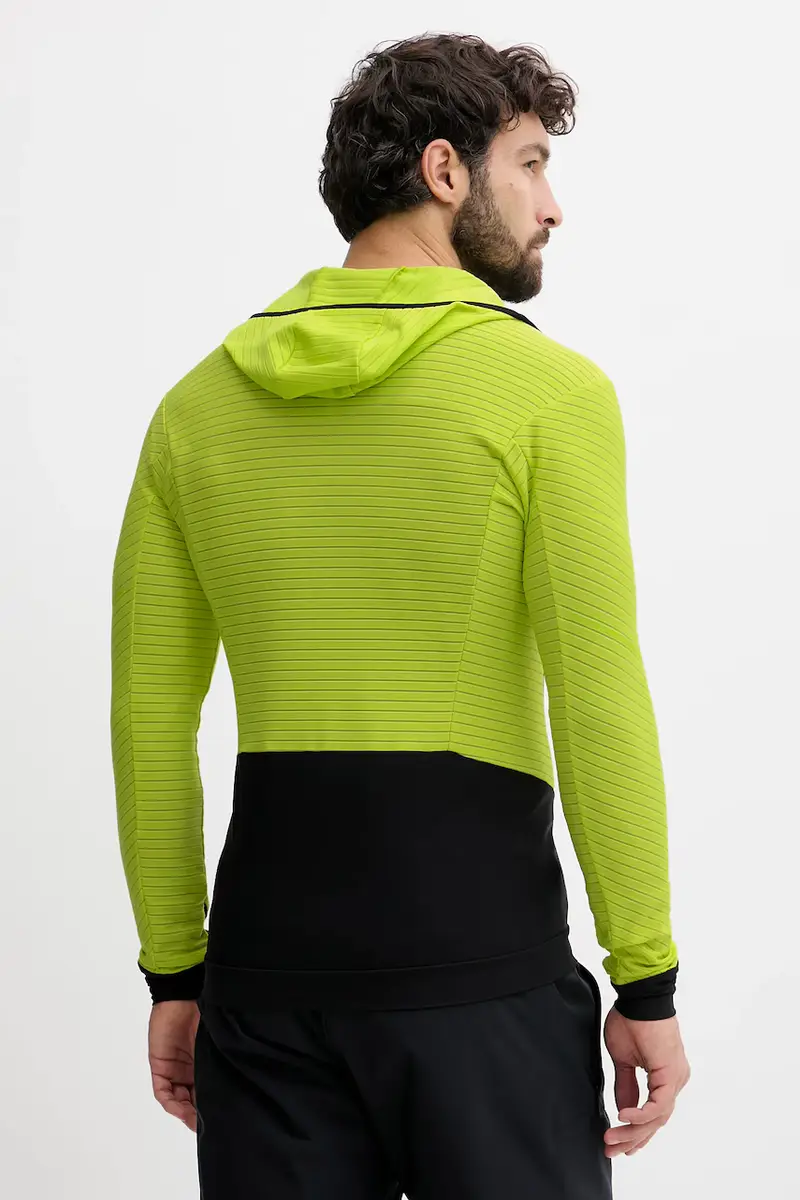 felpa outdoor Mezzalama Race uomo colore verde con cappuccio 08.0000071980 miniatura 3