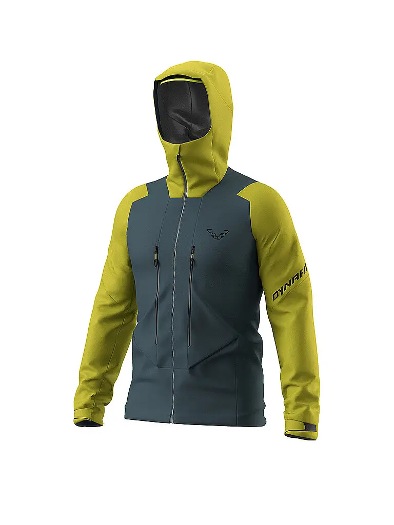 Giacca da uomo da scialpinismo Blacklight 3L con cappuccio oro | S