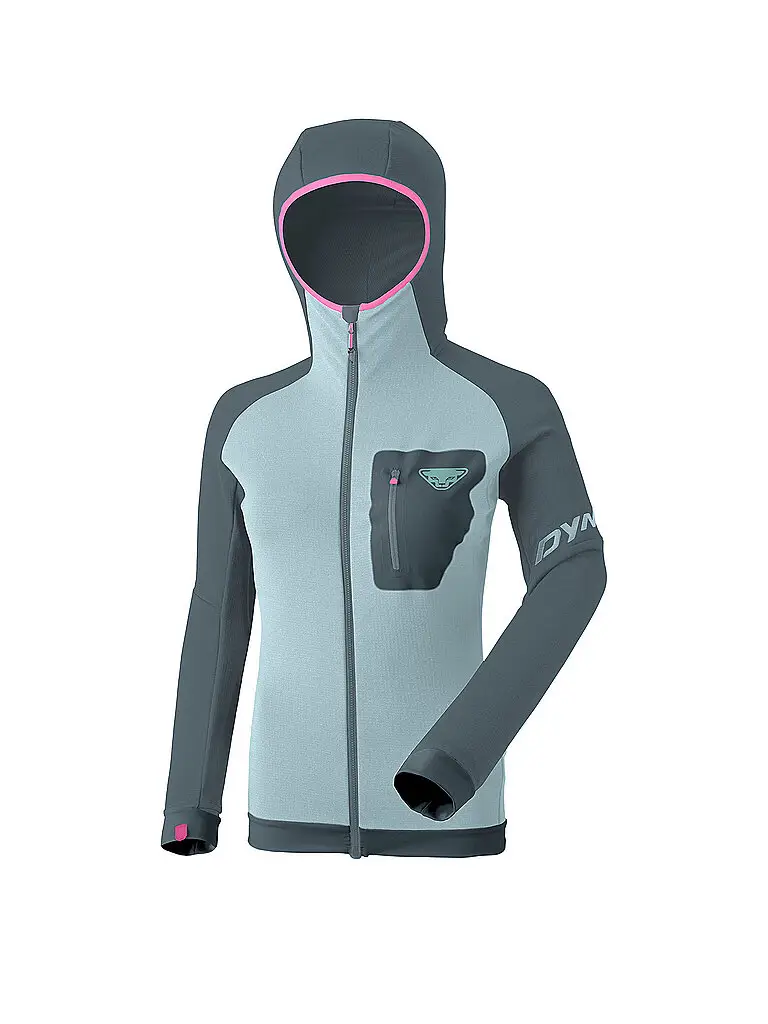 Giacca in pile da donna Radical Polartec® con cappuccio azzurro | 34