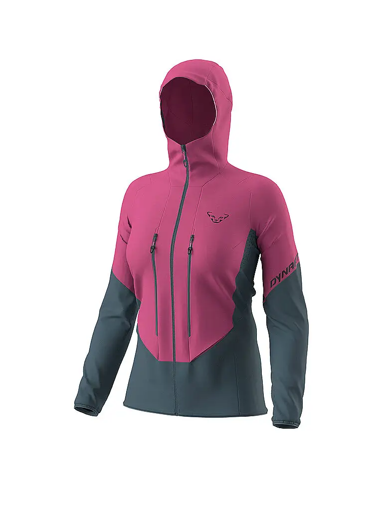 Giacca softshell da donna da scialpinismo Blacklight Hoodie rosa | XS