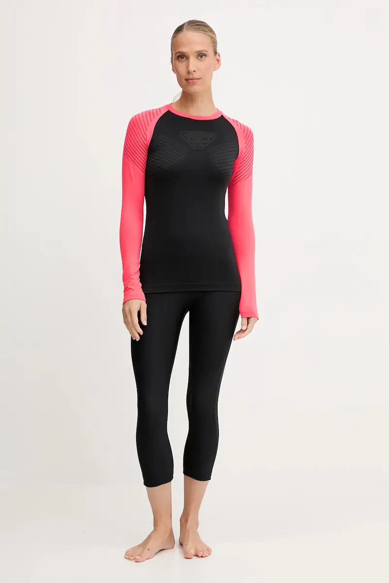 longsleeve funzionale Speed Dryarn colore nero 08.0000071057 Arancione miniatura 2