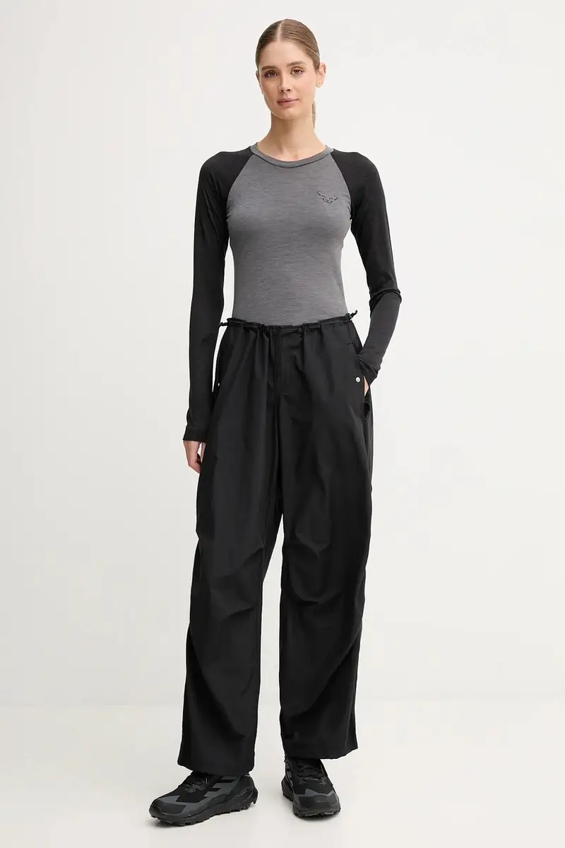 longsleeve funzionale Tour light Merino colore blu 08.0000071365 Nero miniatura 2