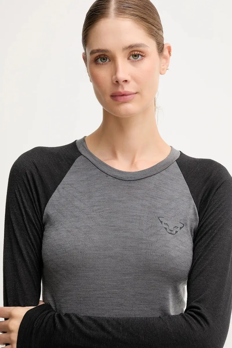 longsleeve funzionale Tour light Merino colore blu 08.0000071365 Nero miniatura 4