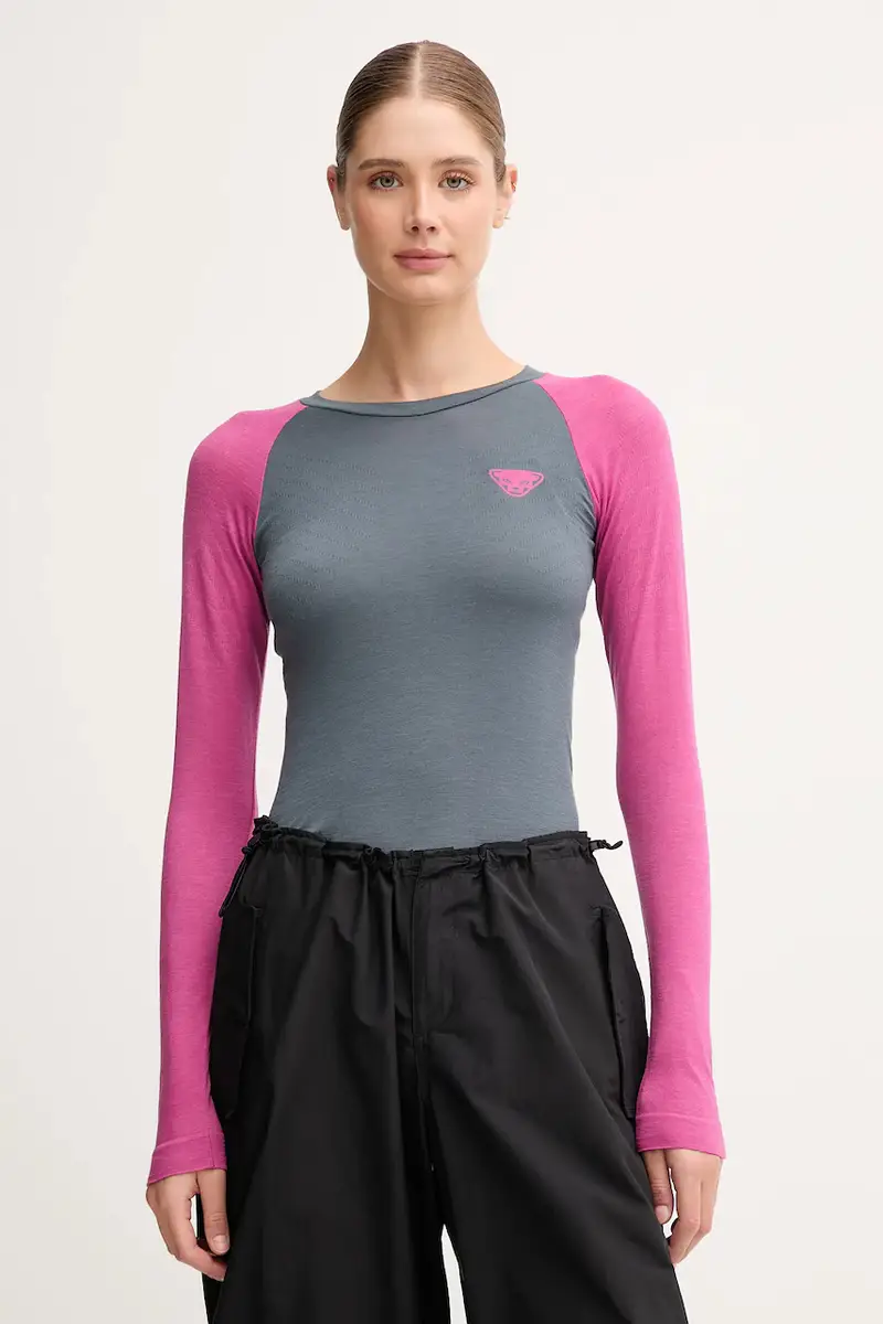 longsleeve funzionale Tour light Merino colore blu 08.0000071365 Rosa