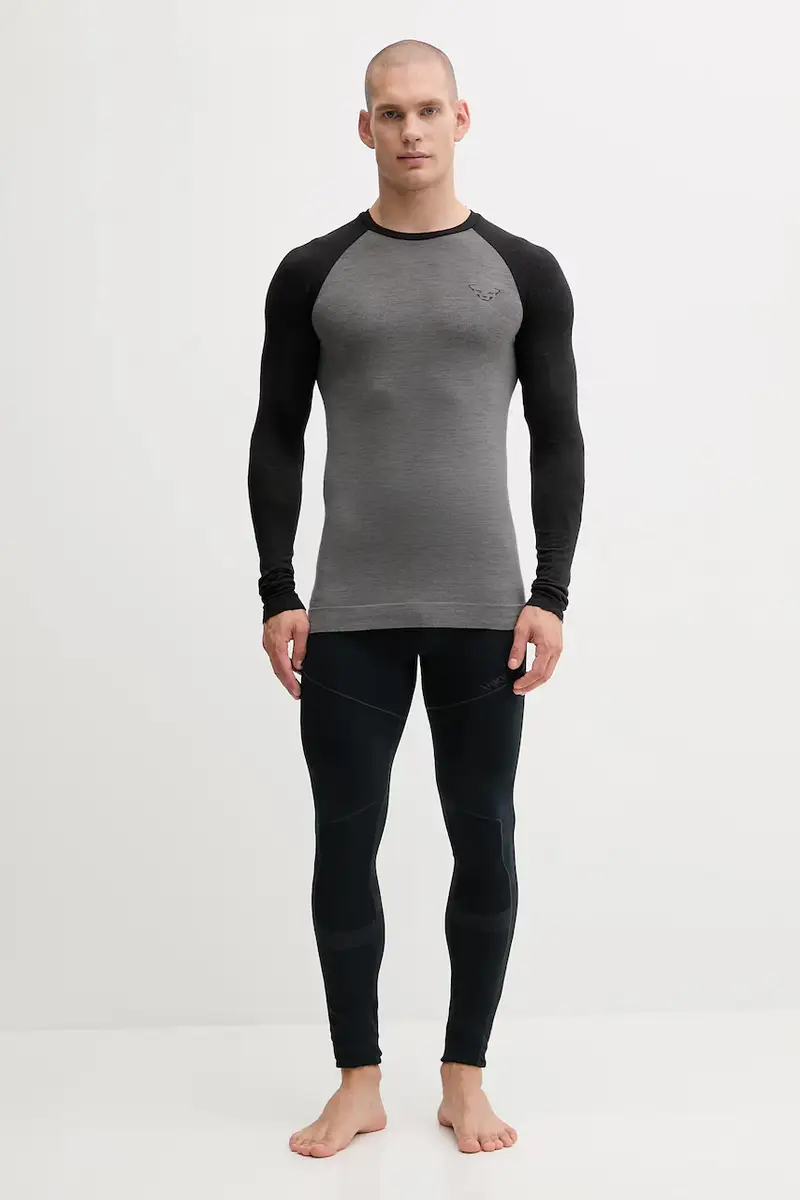 Dynafit Maglia Longsleeve Funzionale Tour Light Merino Grigio miniatura 2