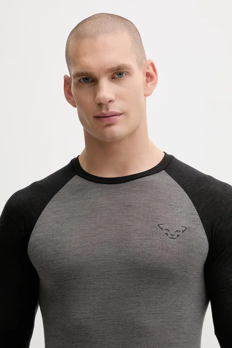 Dynafit Maglia Longsleeve Funzionale Tour Light Merino Grigio miniatura 4