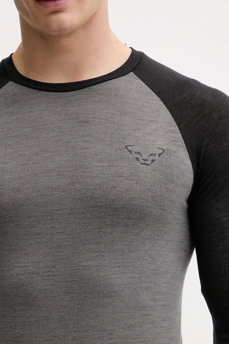 Dynafit Maglia Longsleeve Funzionale Tour Light Merino Grigio miniatura 5