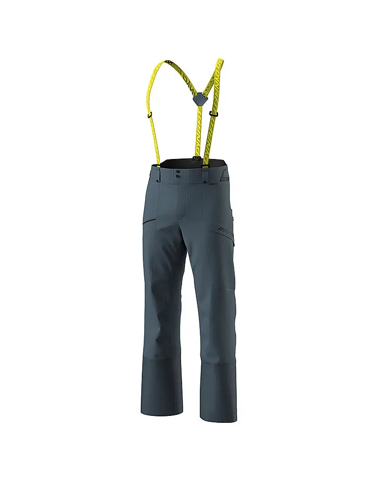 Pantaloni da scialpinismo da uomo Tigard 3L Stretch con bretelle petrolio | L