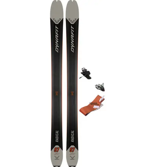 Set Radical 97 sci da scialpinismo+attacchi+pelli Grey
