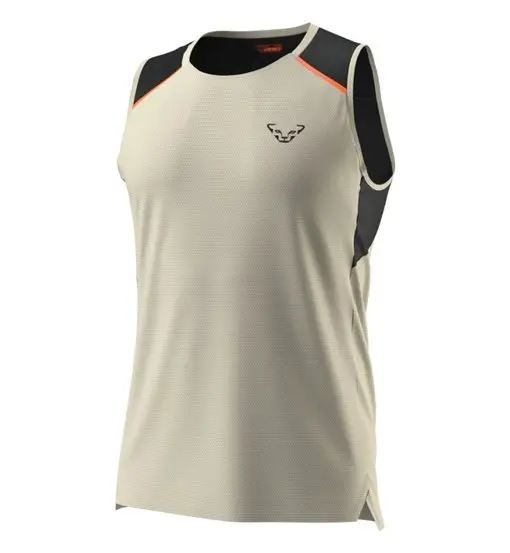Sky - top trail running - uomo Dark White
