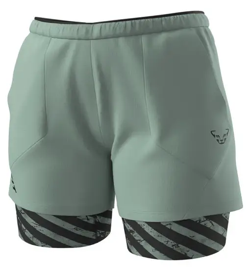 Trail 2In1 W - pantaloni trail running - donna Light Green