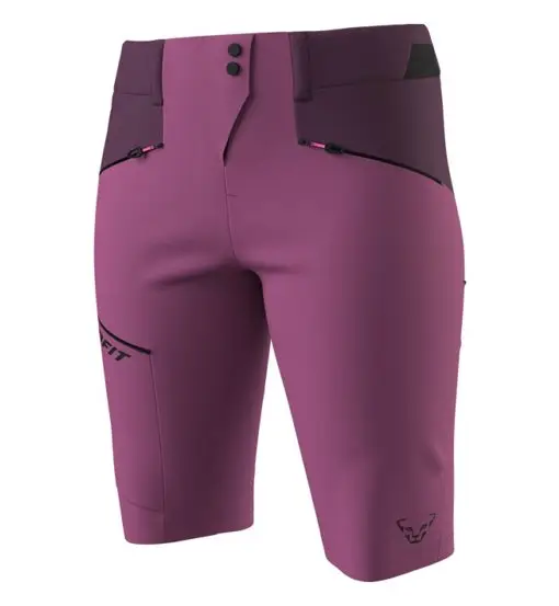 Transalper Dst W - pantaloni corti alpinismo - donna Dark Pink