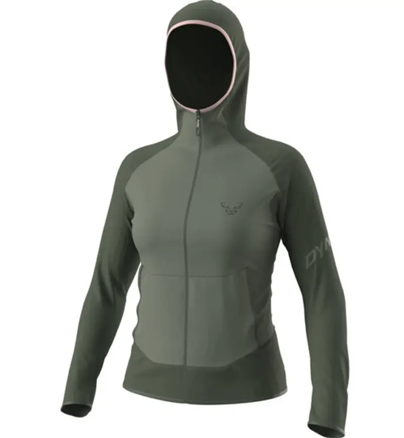 Transalper Light Polartec - felpa in pile con cappuccio - donna Green