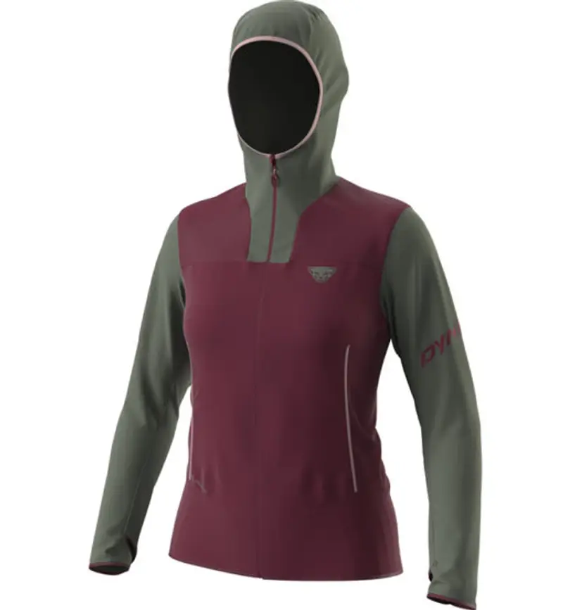 Traverse Ptc Hooded W - felpa con cappuccio - donna Dark Red