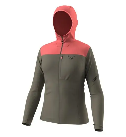Traverse Thermal Hooded W - felpa in pile - donna Brown