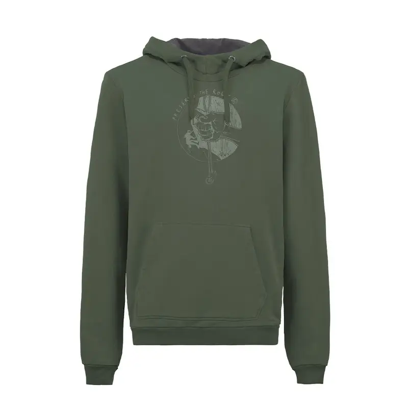 E9 Felpa Arrampicata Hood 70S Jungle Verde-70S Uomo L