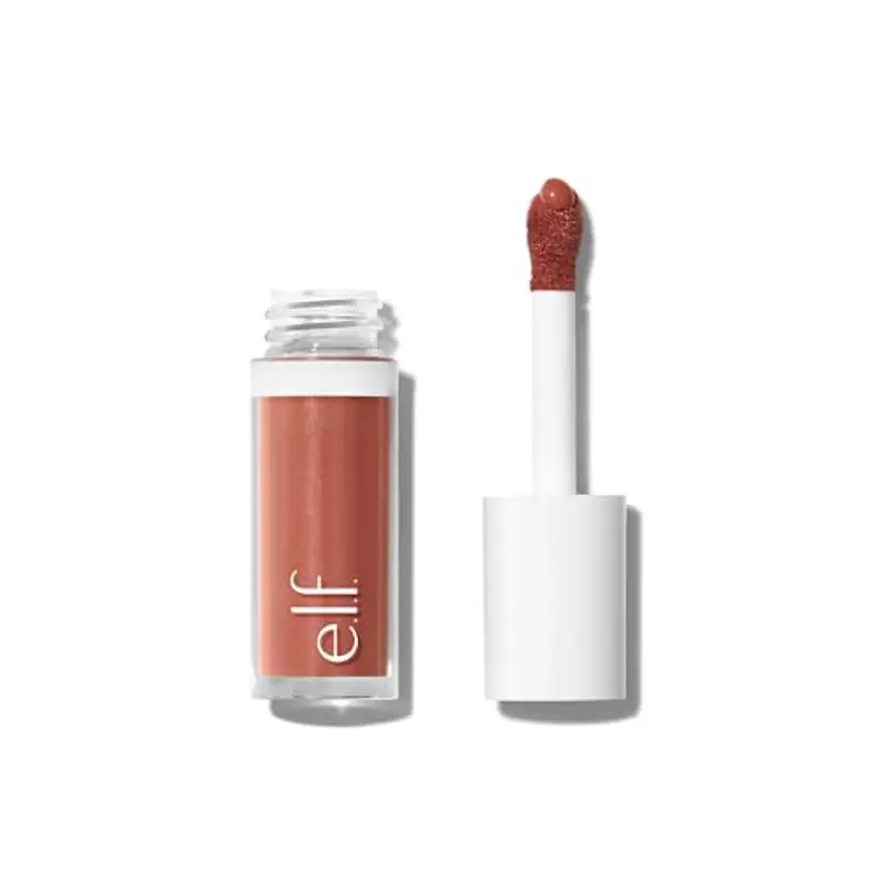 e.l.f. Camo Liquid Blush, blush liquido a lunga tenuta altamente pigmentato, crea un finish delicato effetto umido, prodotto vegano e non testato sugli animali, Copper Etiquette