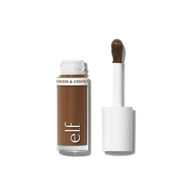 e.l.f. Camo Liquid Bronzer & Contour, Altamente Pigmentato, Finitura Luminosa Dall'aspetto Naturale, Lunga Durata,