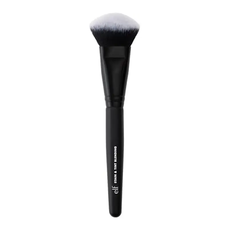 e.l.f. Stain & Tint Blending Brush, pennello per blush liquido per sfumare e creare un finish impeccabile, con setole sintetiche, prodotto vegano e non testato sugli animali