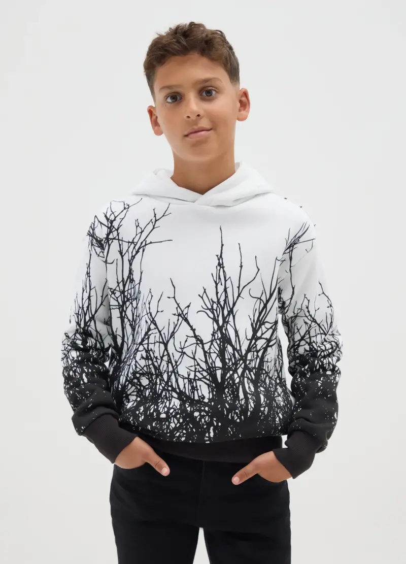 Felpa Da Bambino In Misto Cotone Multicolor Regular Fit, Multicolor