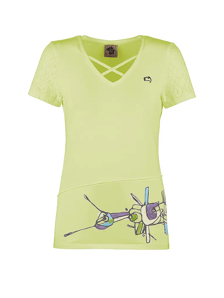 Maglietta da arrampicata da donna Isa giallo | XS