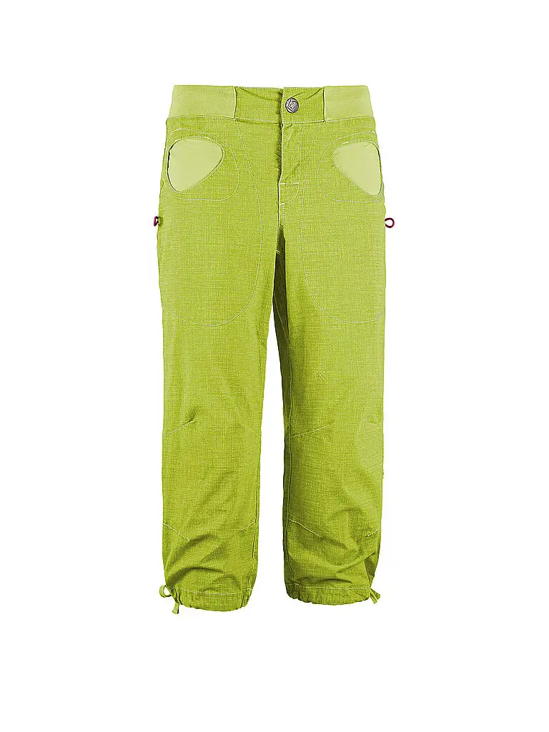 Pantaloncini da arrampicata da donna N Onda 3/4 giallo | S