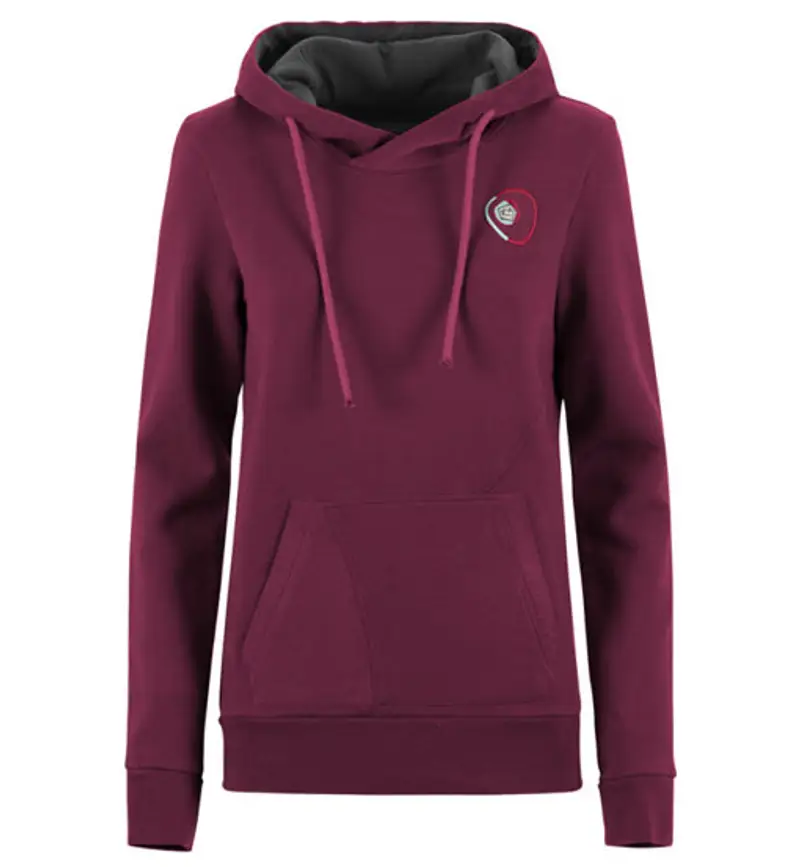 Sula - felpa con cappuccio - donna Bordeaux