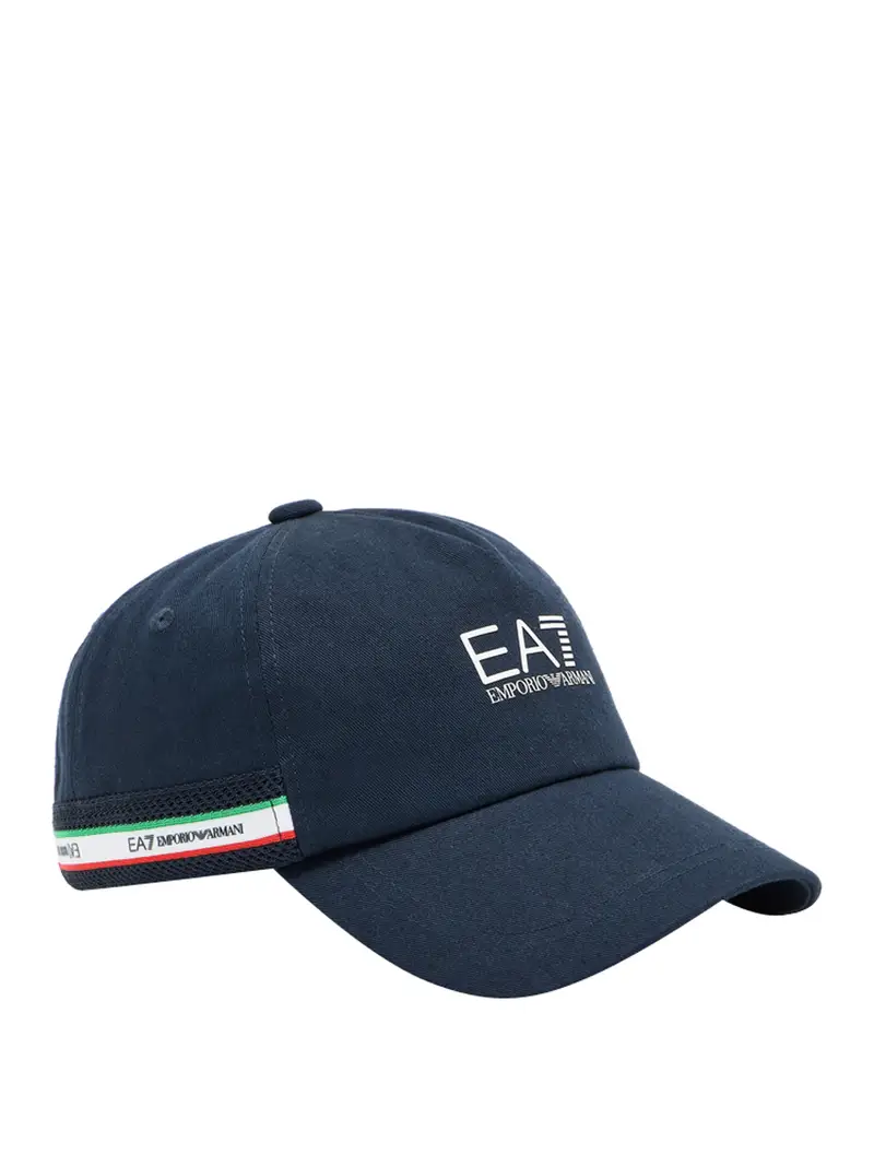 berretto con visiera ea7 unisex - blu