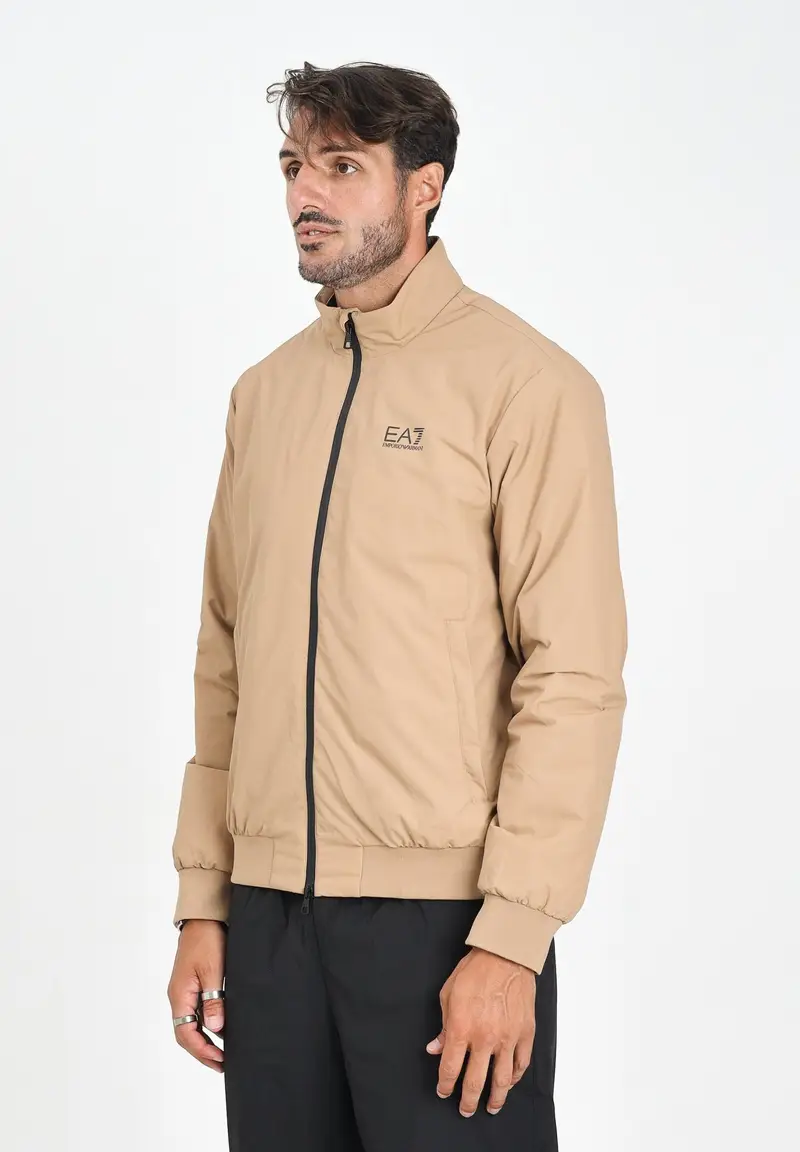 EA7 Bomber Core Identity beige da uomo