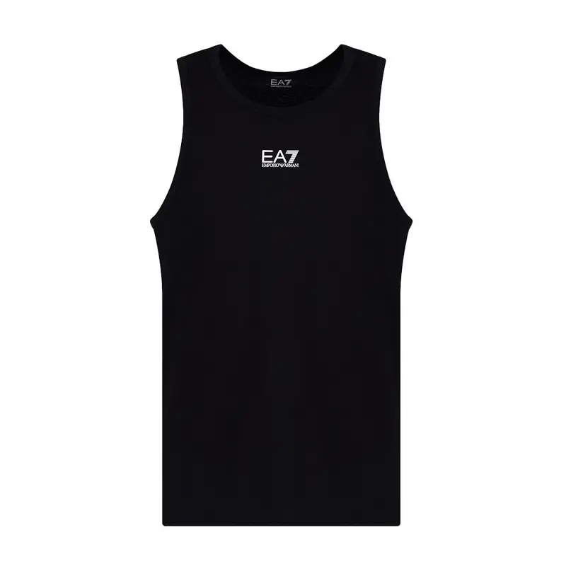 Canottiera Logo Piccolo Nero Uomo L