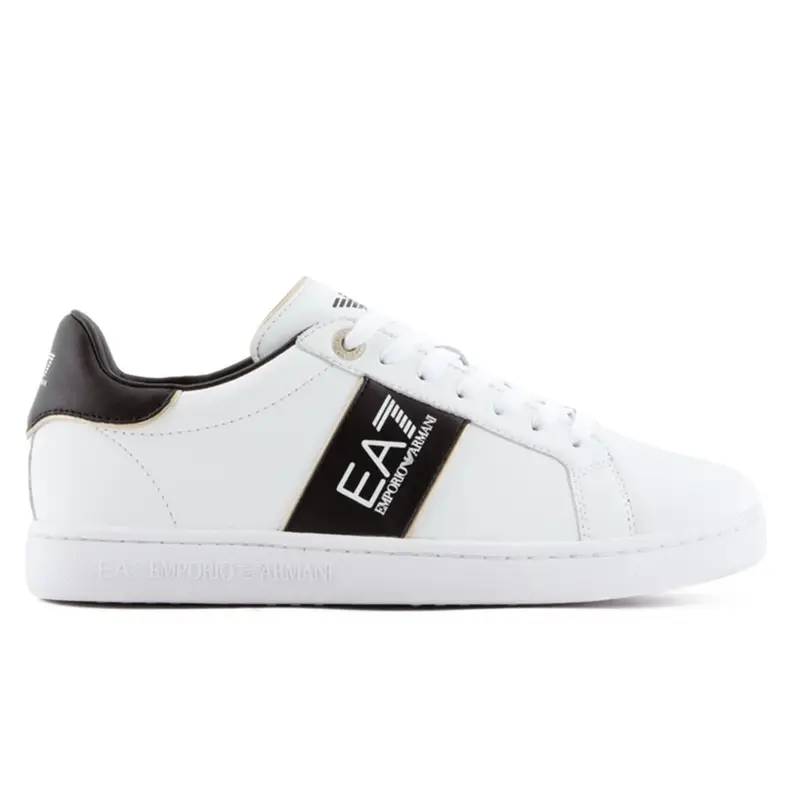 Classic Ea7 Logo Bianco Nero - Sneakers Uomo EUR 41 1/3 / US 8