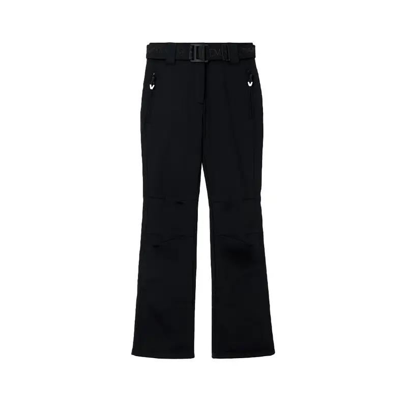 Emporio Armani C Cintura Nero - Pantaloni Sci Donna L