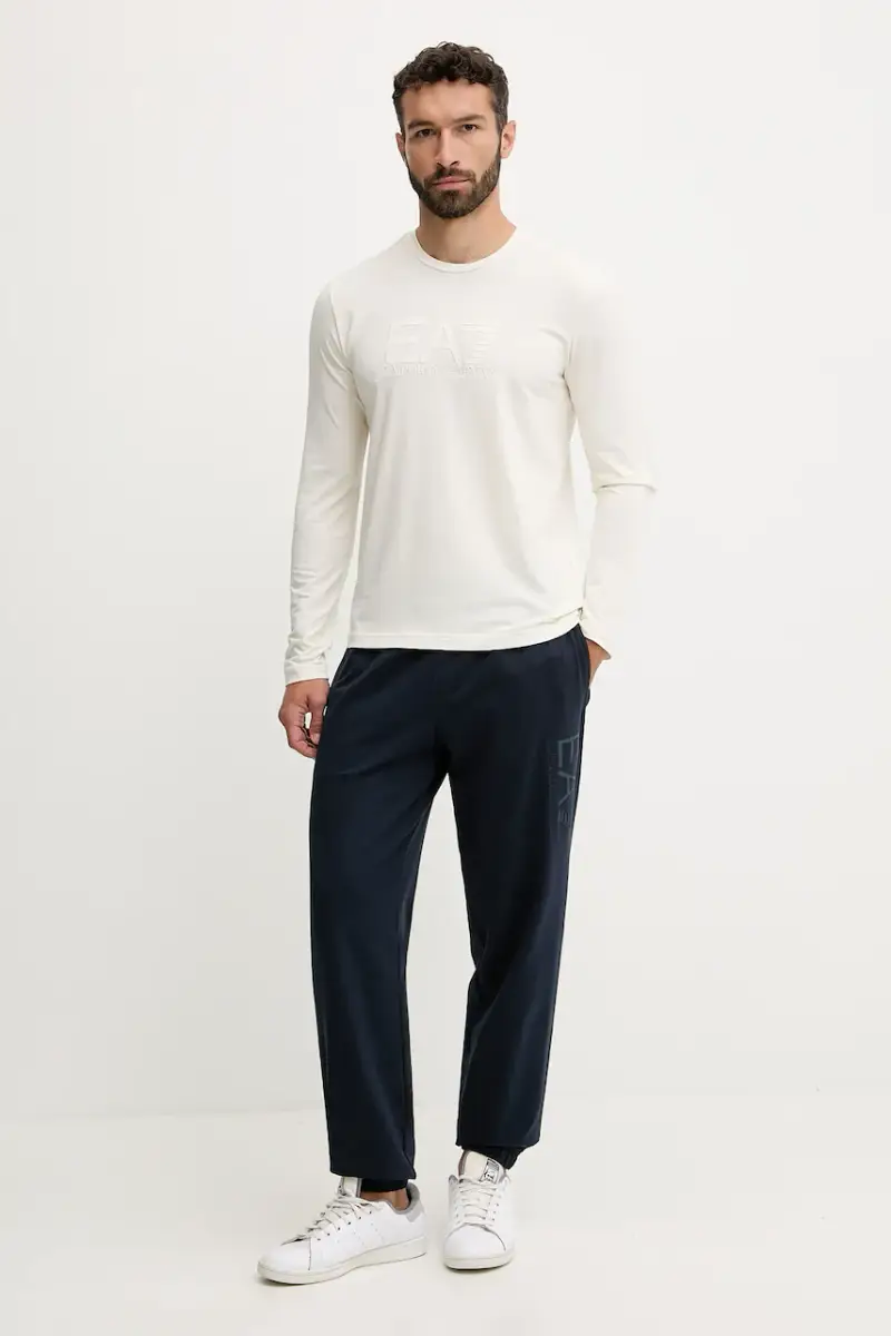 camicia a maniche lunghe colore beige con applicazione AF10373.7M000900 miniatura 2