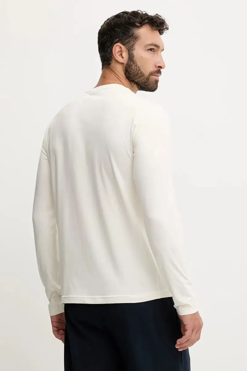 camicia a maniche lunghe colore beige con applicazione AF10373.7M000900 miniatura 3