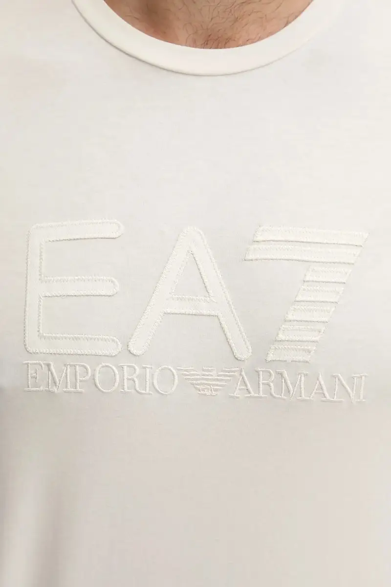 camicia a maniche lunghe colore beige con applicazione AF10373.7M000900 miniatura 5