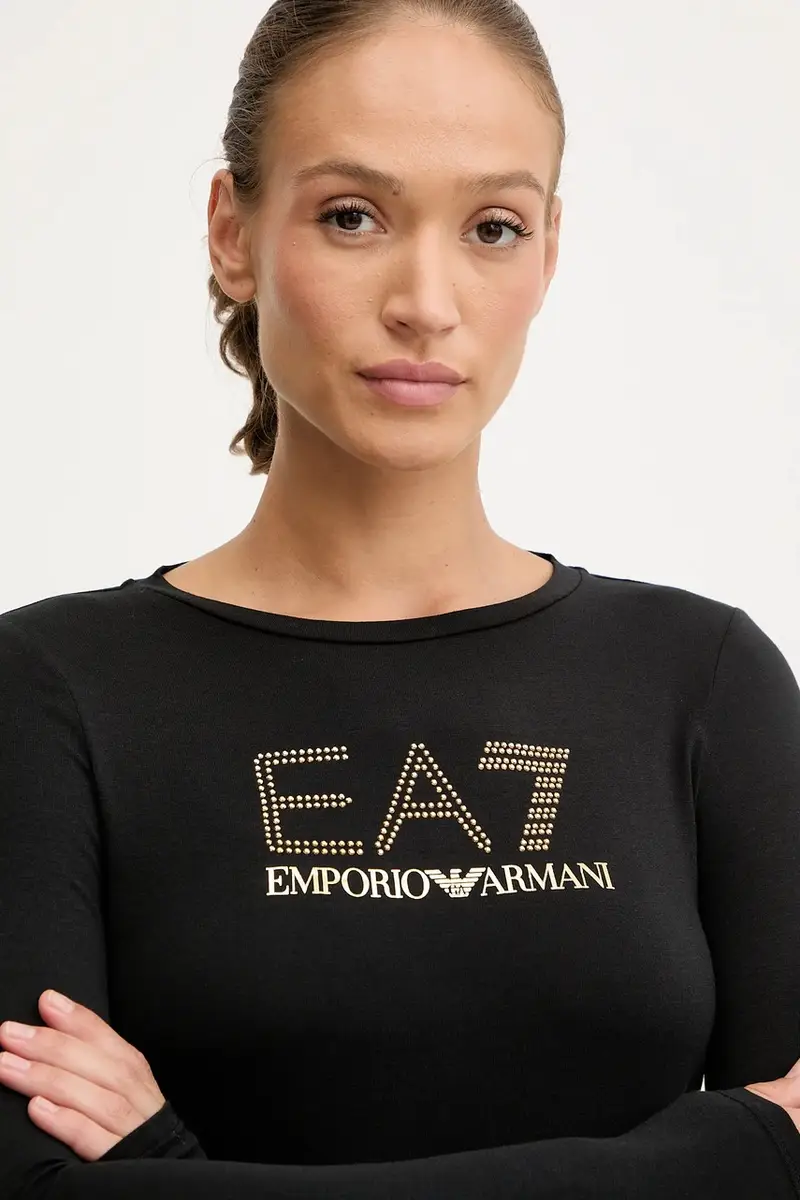 camicia a maniche lunghe donna Nero miniatura 4